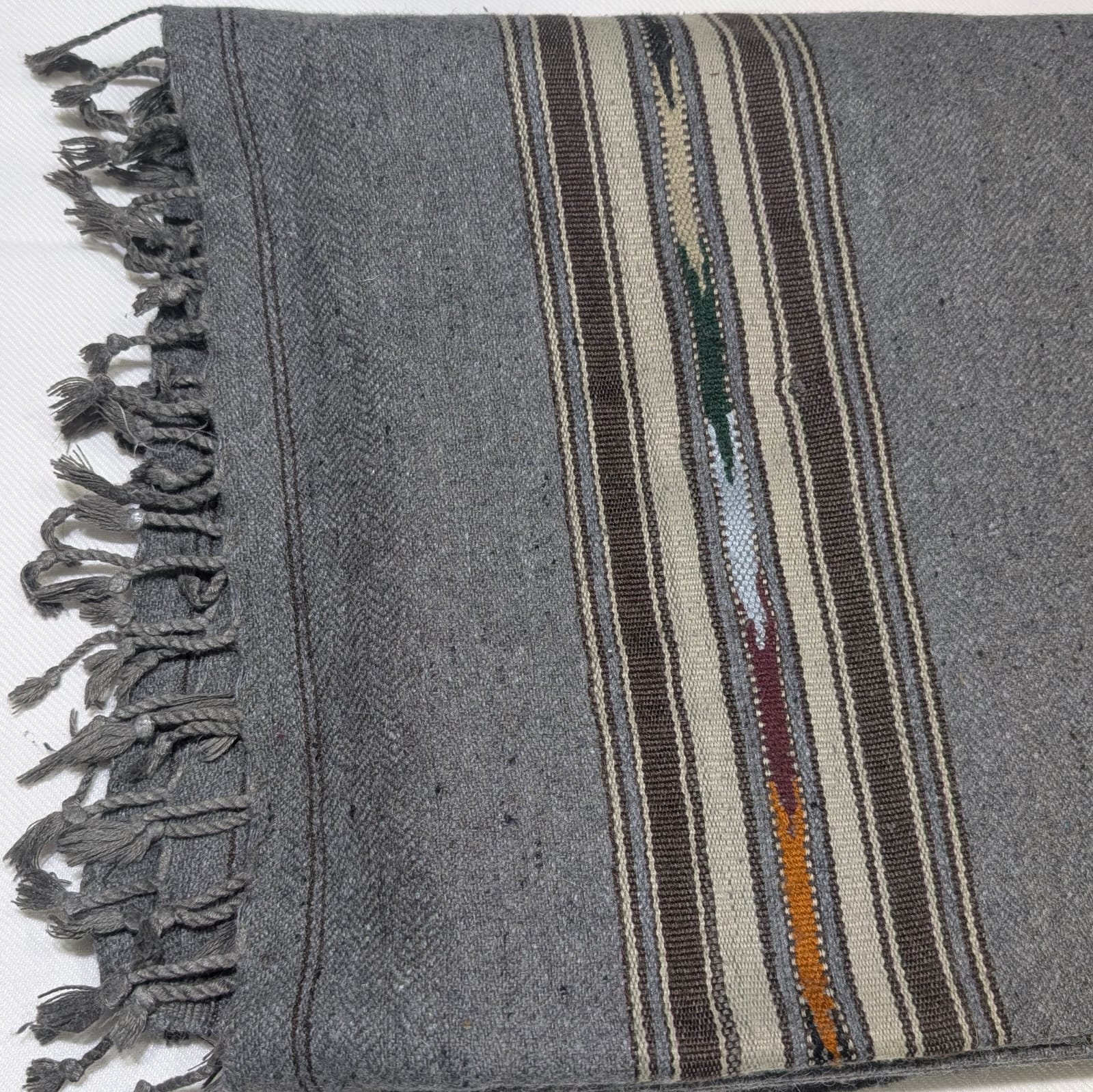 Grey Men Wool  Shawl