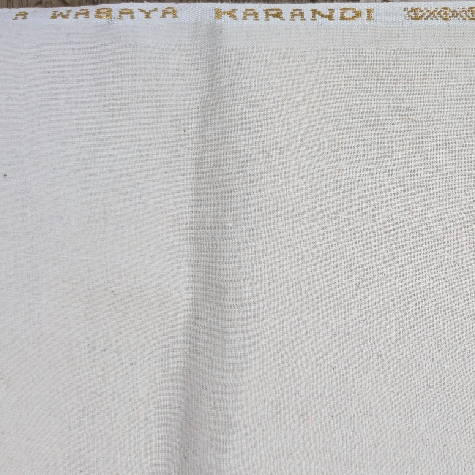 Off-White Karandi Suit – Soft Texture, Premium Winter Fabric & Elegant Finish