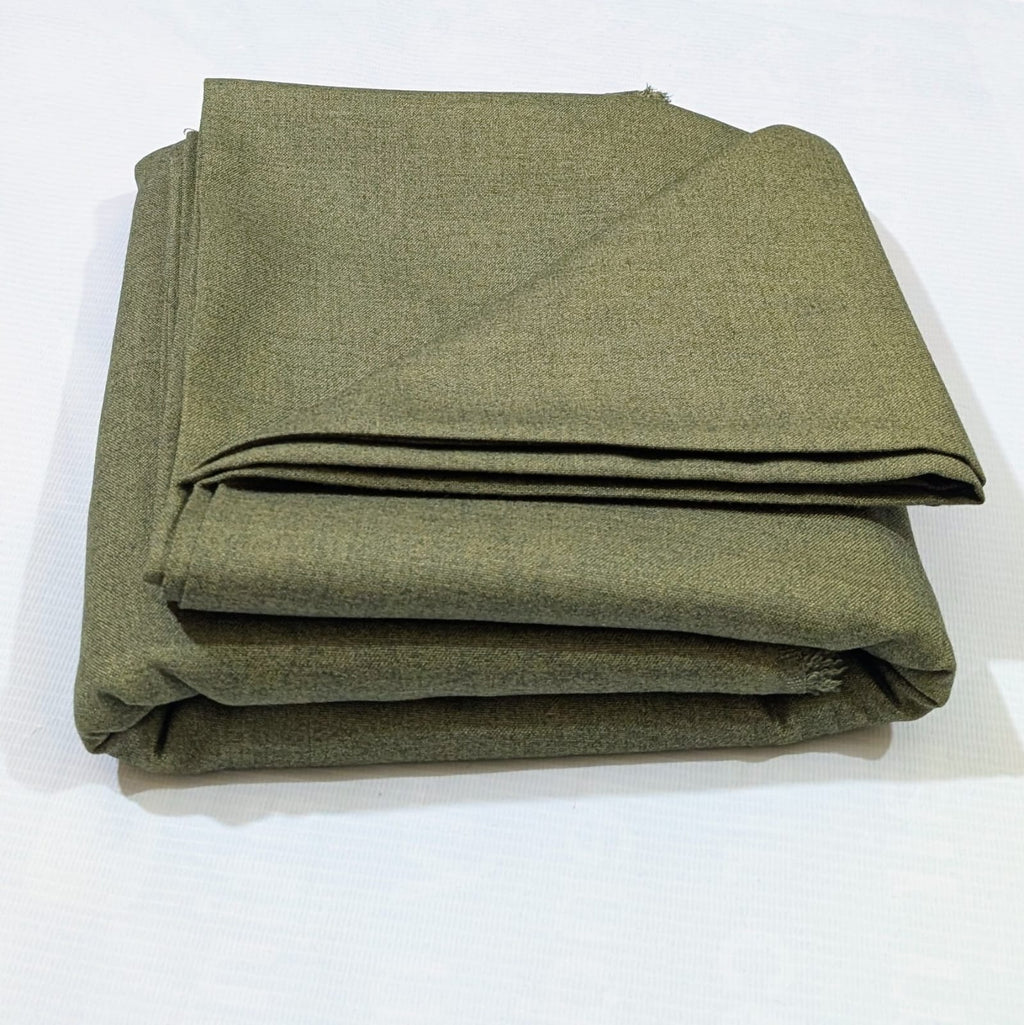 Green Wool wash and wear