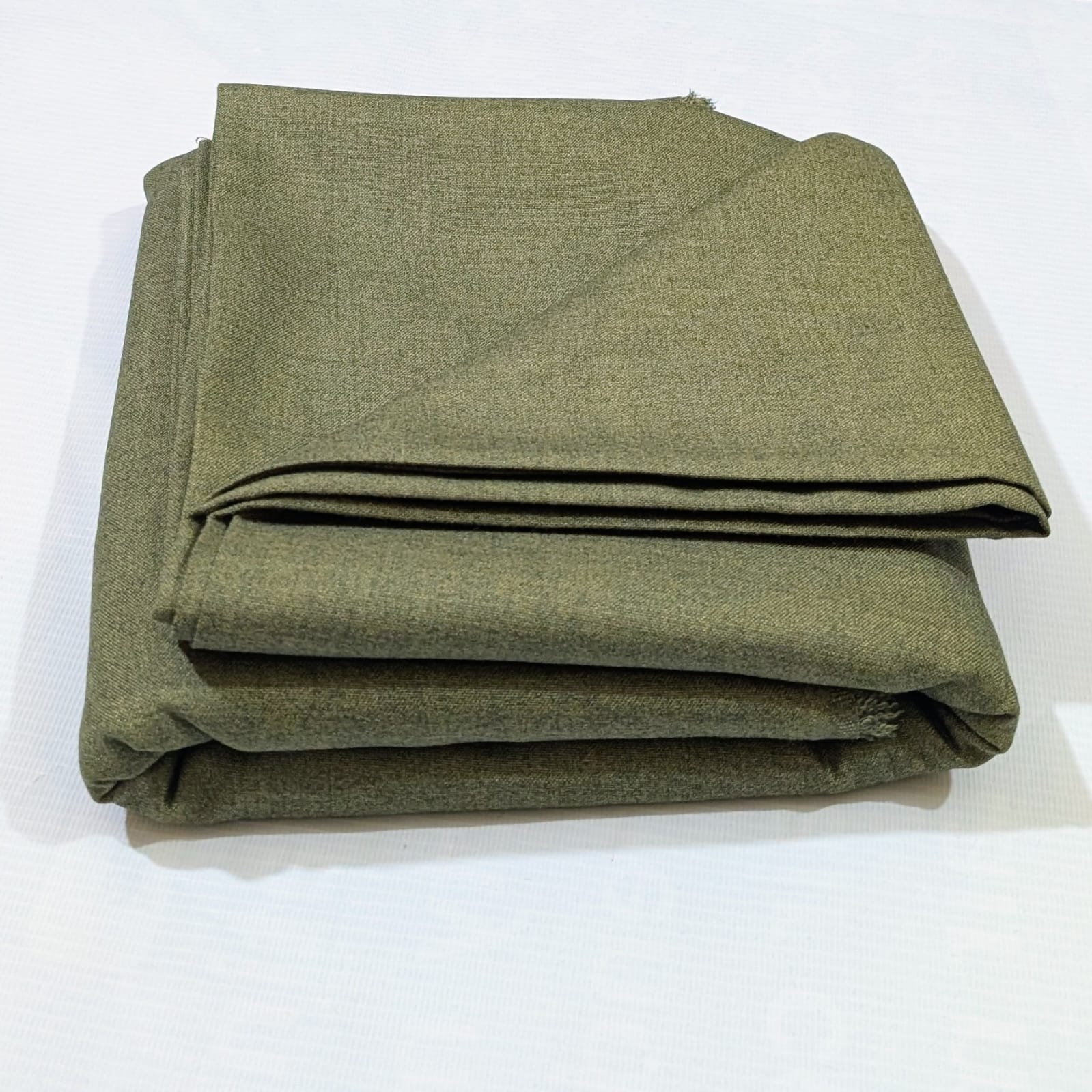 Green Wool wash and wear