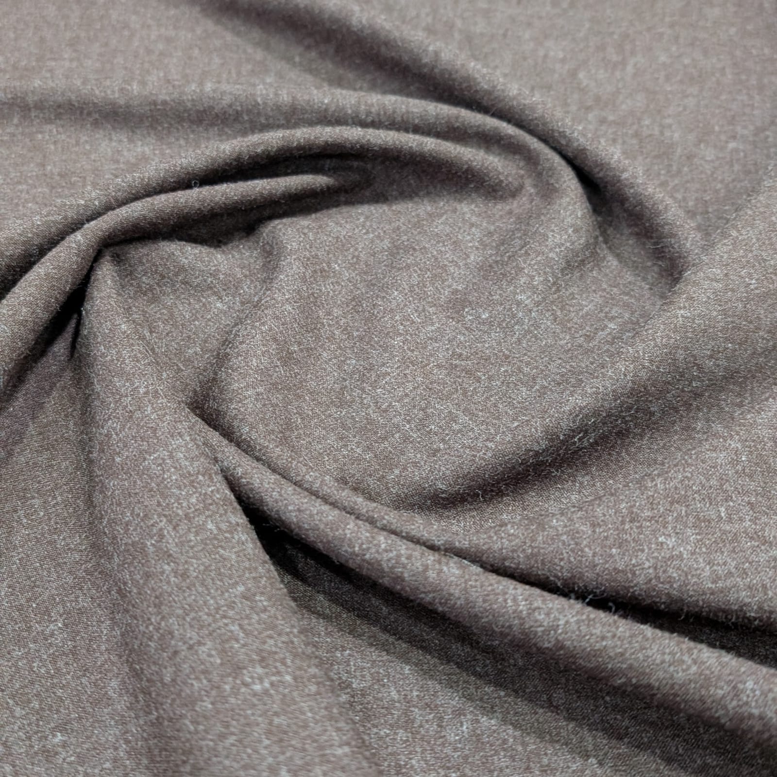 Brown Pashmina Soft Wool Suiting : Wash And Wear