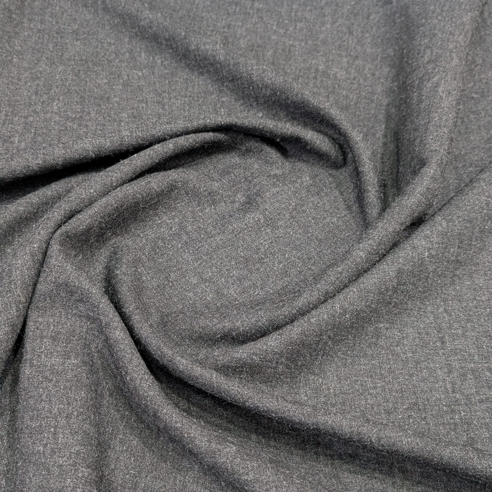 Black Pashmina Soft Wool Suiting : Wash And Wear