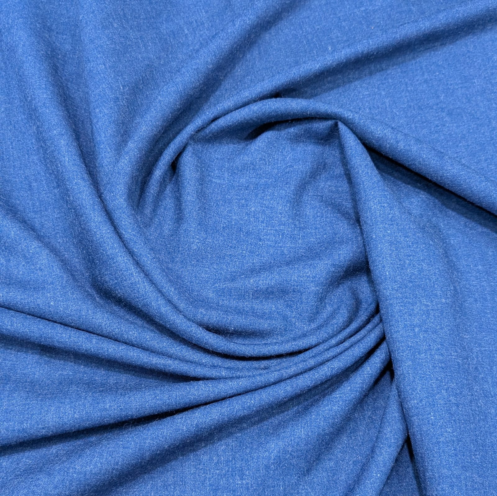 Blue Pashmina Soft Wool Suiting : Wash And Wear