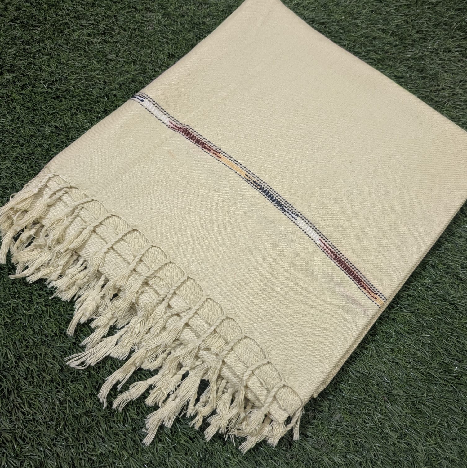 Cream Men Shawl