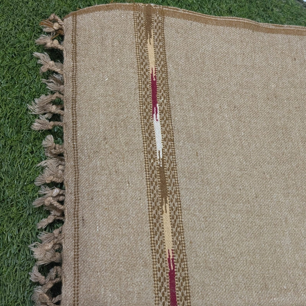 Brown Men Wool Shawl