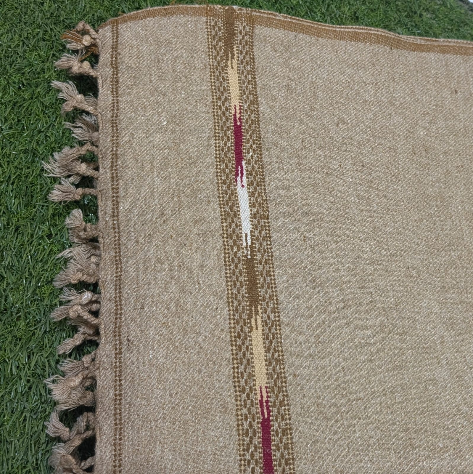 Brown Men Wool Shawl