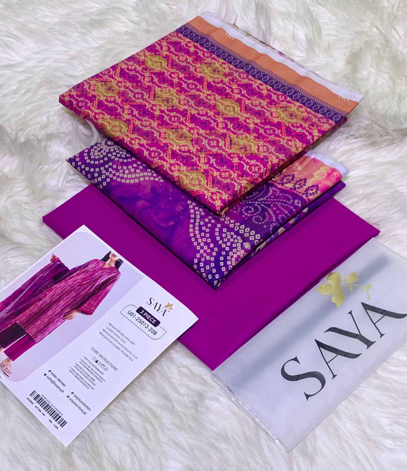 SAYA Original Printed 3pc Collection