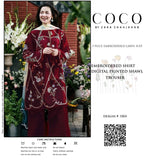 COCO by ZARASHAHJAHAN – Pure Lawn 3PC Embroidered Suit