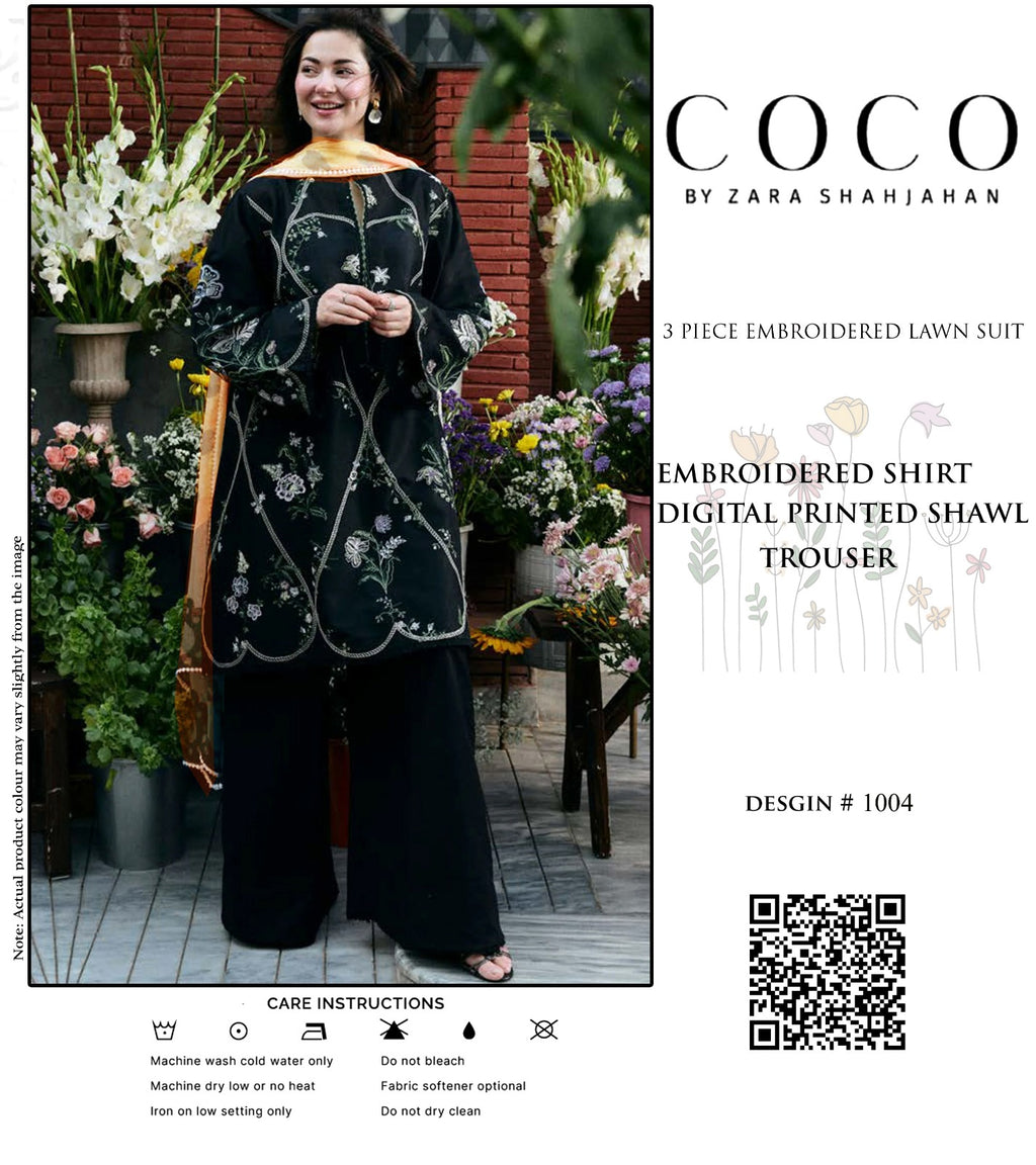 COCO by ZARASHAHJAHAN – Pure Lawn 3PC Embroidered Suit