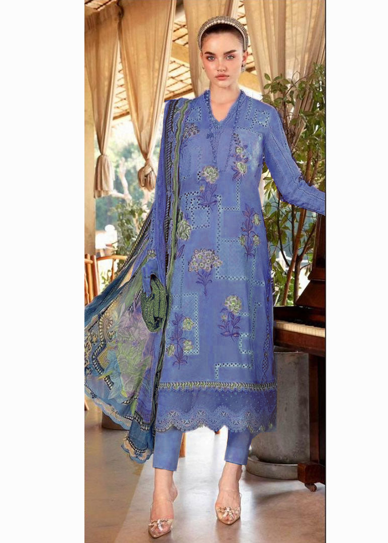 MARIA B | Pure Lawn 3PC Embroidered Suit
