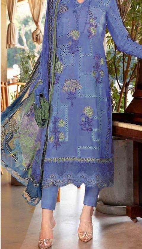 MARIA B | Pure Lawn 3PC Embroidered Suit