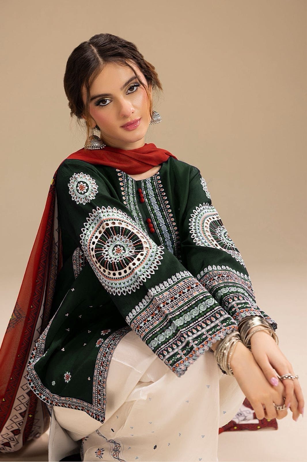 JAZMIN – Pure Lawn 3PC Embroidered Suit