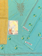 3PC Kids Girls Embroidered Suit (Shirt + Trouser + Dupatta)