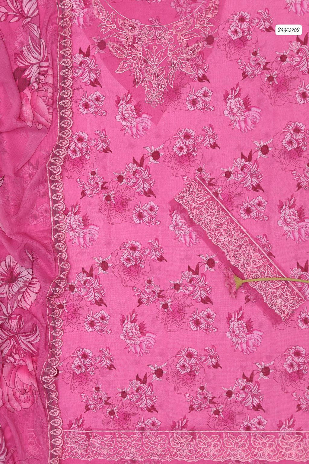 Summer Collection 2026 | Luxury Printed Lawn 3PC with Embroidered Chiffon Dupatta