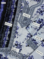 ANEELA – Unstitched 3PC Lawn Suit with Chiffon Dupatta