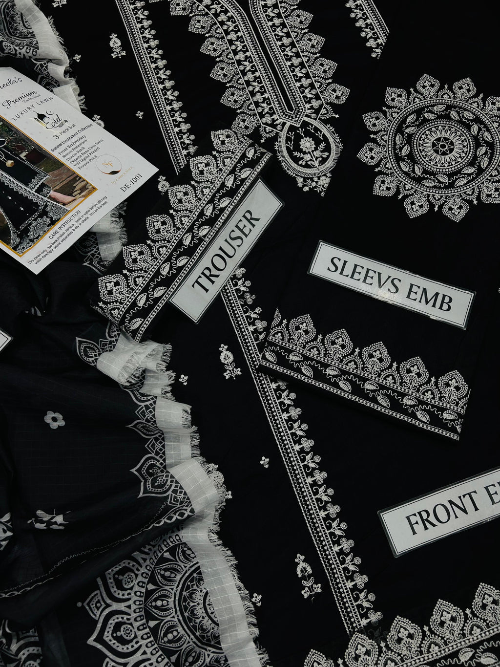 ANEELAS Summer Collection – Premium Air-Jet Lawn Heavy Embroidered 3PC Suit