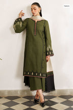 Premium Airjet Lawn Embroidered 3PC Suit by Jazmin