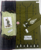 Premium Airjet Lawn Embroidered 3PC Suit by Jazmin