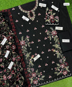 Heavy Embroidered 3PC Lawn Suit by Cross Stitch